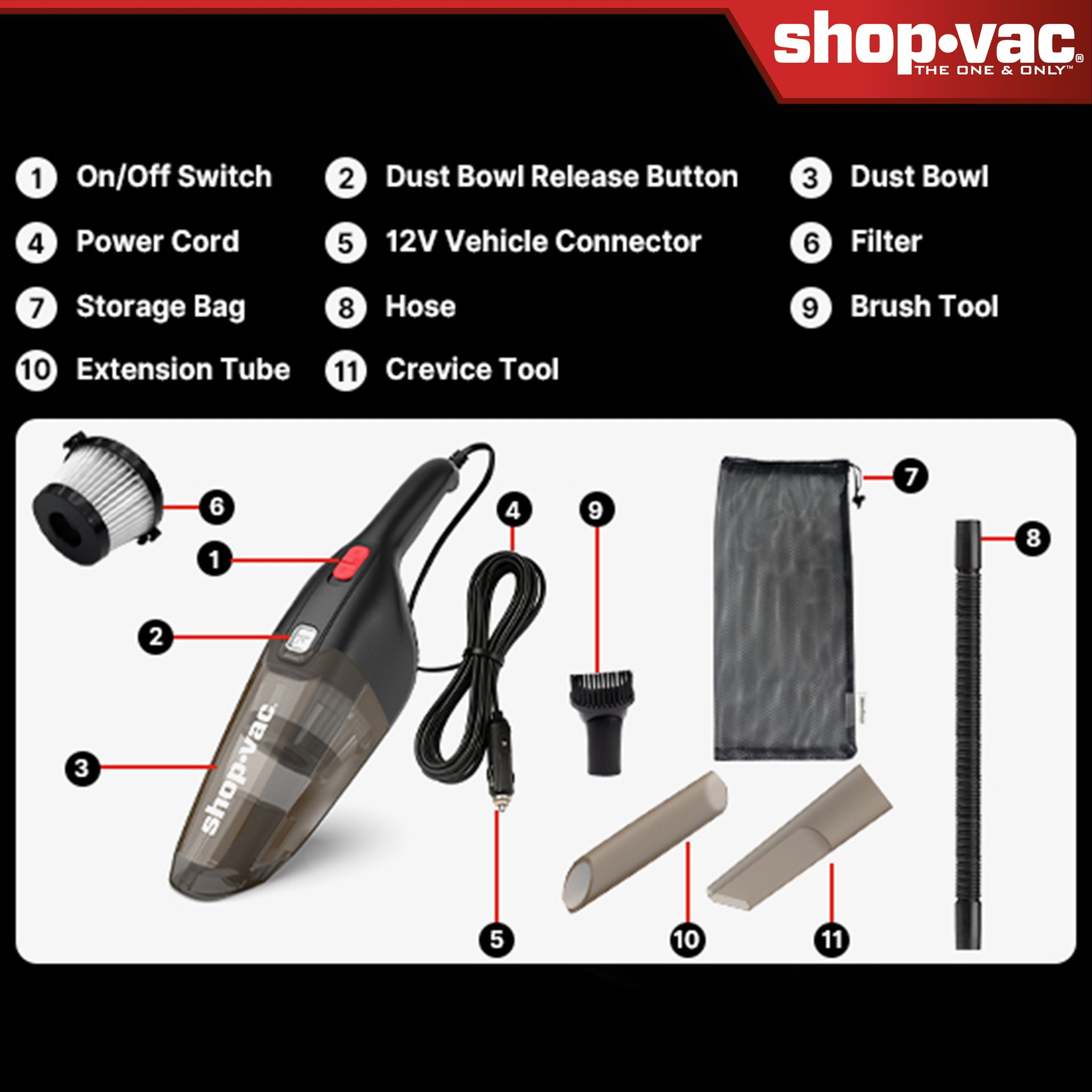 Shop-Vac® 12V Handheld Car Vacuum - Image 4