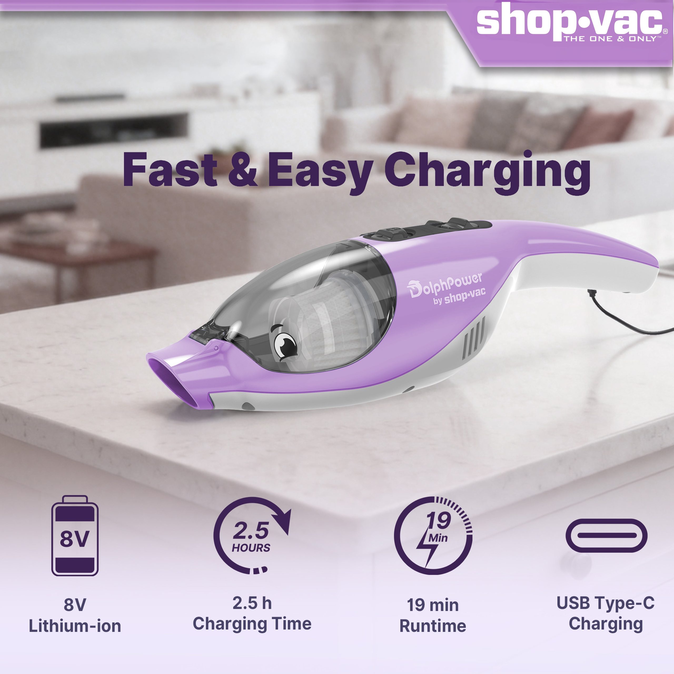 Shop-Vac® DolphPower Cordless Handheld Vacuum - Image 5